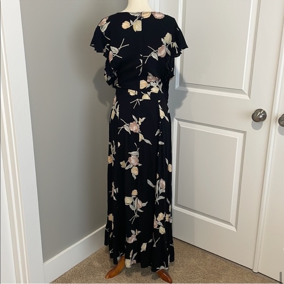 Christy Dawn Quinn Night Tulip Flora Tie Waist Maxi Dress - Picture 10 of 12